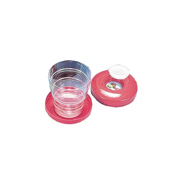 Neue Kollektion Faltbecher mit Pillendose