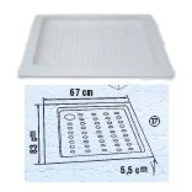 Duschwanne Maße 83 x 67 x 5,5 cm Top-Preis