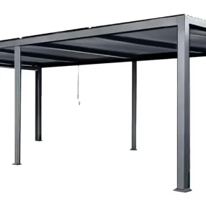 Lamellen-Pavillon ohne Vorhänge Top-Angebot