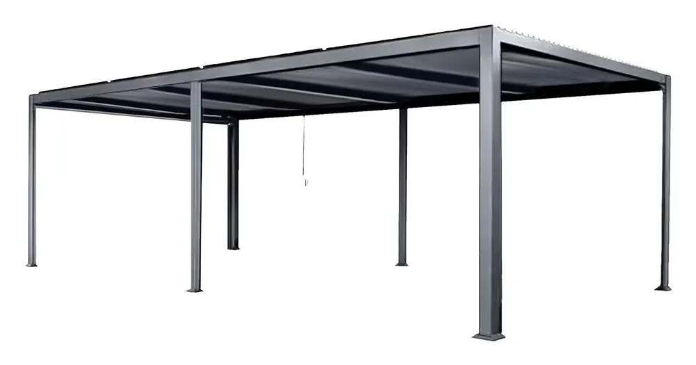 Lamellen-Pavillon ohne Vorhänge Top-Angebot
