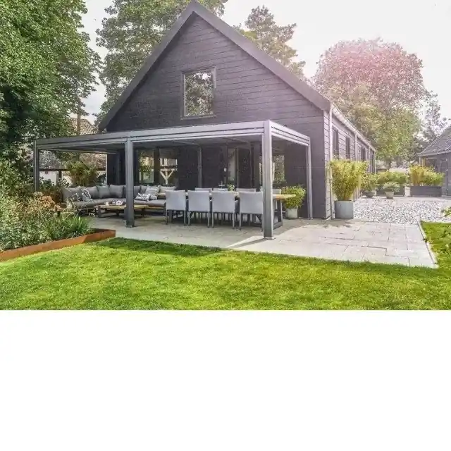 Lamellen Pavillon Alu 540 x 350 x 230 195 kg Mega-Angebot