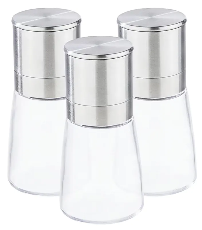 3er Set Gewürzmühlen Markenprodukt
