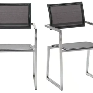 Sale Zeno dining INOX black text.