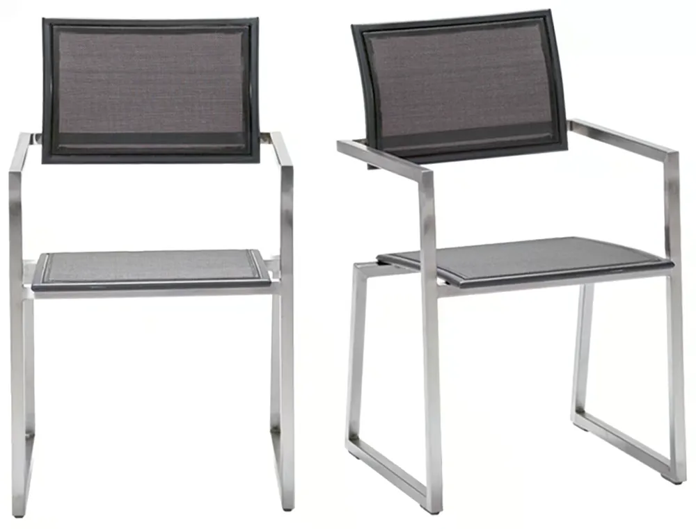 Sale Zeno dining INOX black text.