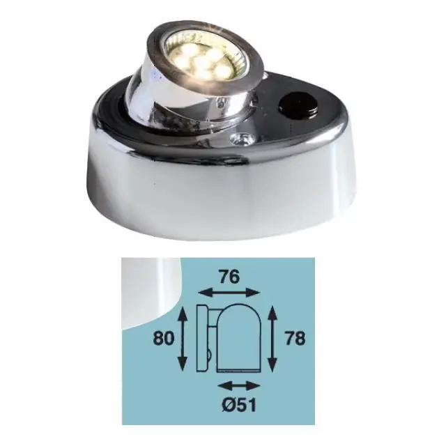Aufbauspot Eyelight chrom Markenprodukt