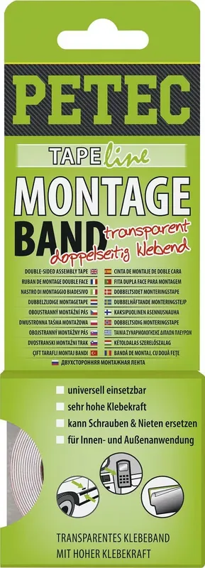 Nur Für Kurze Zeit Power Montageband Transparent 2 mx19 mm