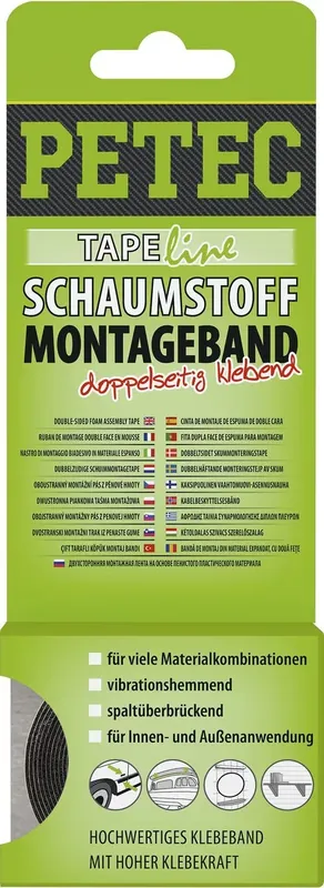Power Montageband schwarz 2 mx12 mm Neu Im Sortiment