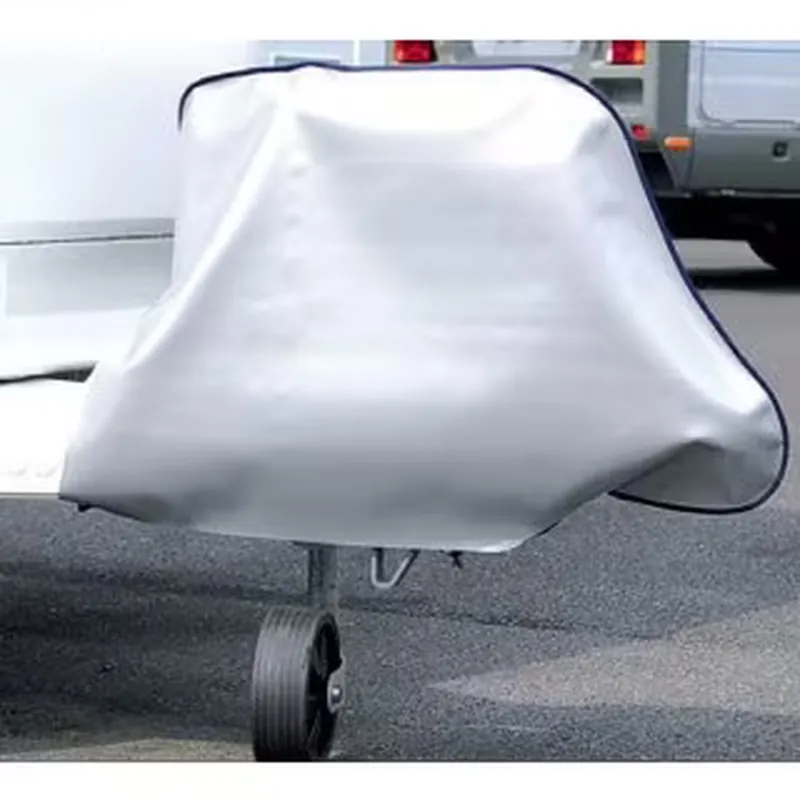 Geprüft Deichselhaube aus Folie, Größe 12, für die gängigsten Fahrzeugmodelle passend Farbe hellgrau