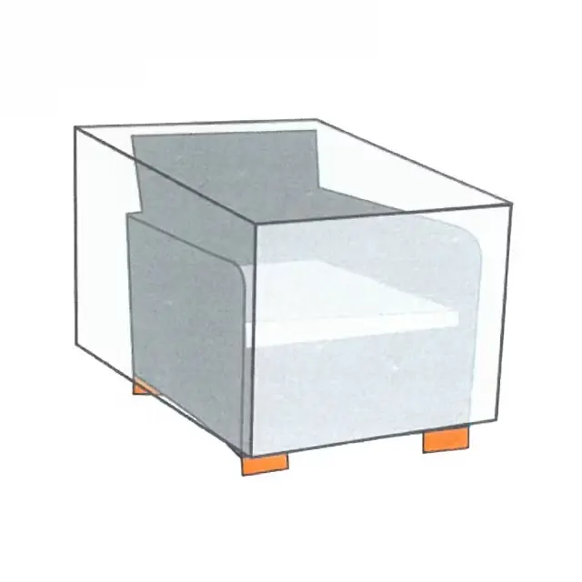 Abdeckung für Lounge-Sessel 420D 110 x 110 x 65 cm Günstig