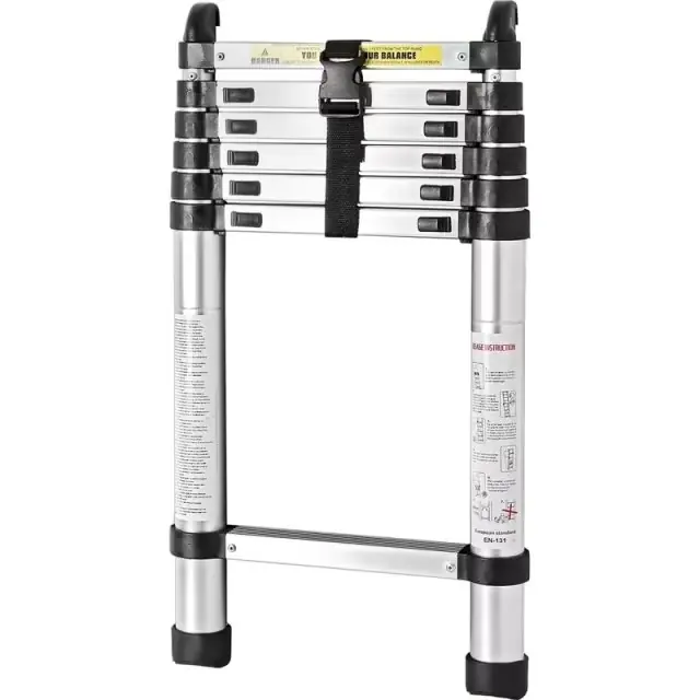 Nur Heute Teleskopierbare Aluminium-Alkovenleiter 67-210 cm
