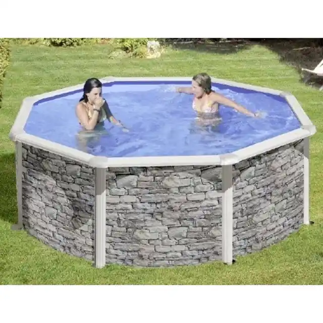 Stahlwandbecken-Set in Steinoptik Knallerangebot
