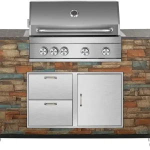Online Kaufen Gas-Grillküche Burlington 18/10 4xBrenner+1Infr. Rückbr.