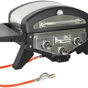 Tischgrill Medison silber 2Brenner+1Smokerbrenner Zertifiziert