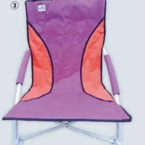 Strandstuhl mit 600D Polyesterbezug orange/pink Sonderangebot