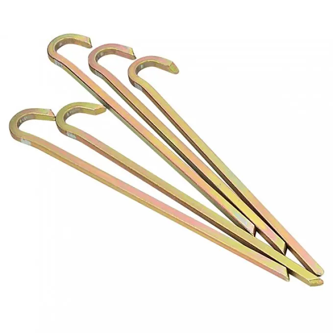 Nur Heute Berger Vierkant Erdnagel Zelthering aus Stahl für extrem harte Böden, 5er-Pack