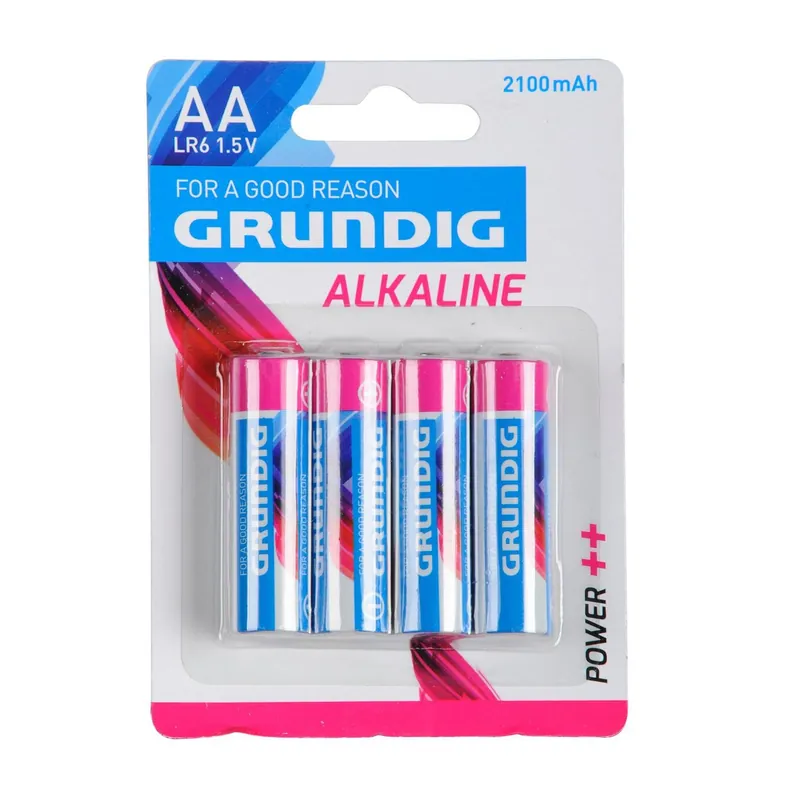 Grundig Alkaline Batterie Mignon AA 1,5 V / 2100 mAh 4er-Pack Schnäppchen