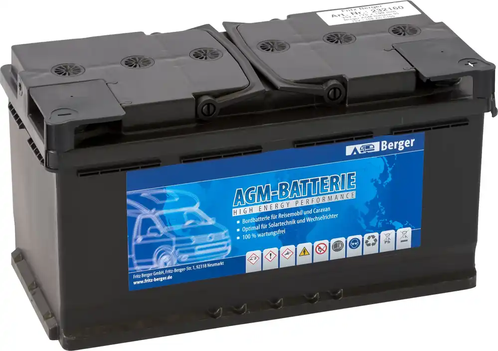 Berger AGM Batterie 12V Sichere Zahlung