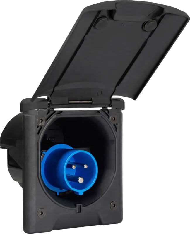 FAWO CEE 17 Einspeisesteckdose Einspeisestecker mit Magnetverschluss 120 x 140 mm Highlight