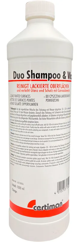 Certiman Duo Shampoo & Wax 1 Liter Preisreduziert