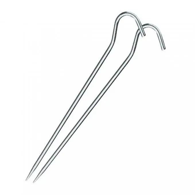 Markenware Berger Erdnagel Zelthering 20 cm aus Aluminium für harte Böden (2 Stück)