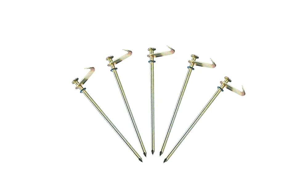 Berger Erdnagel mit Haken Zelthering 21 cm aus Stahl für harte Böden, 5er-Pack Sonderangebot