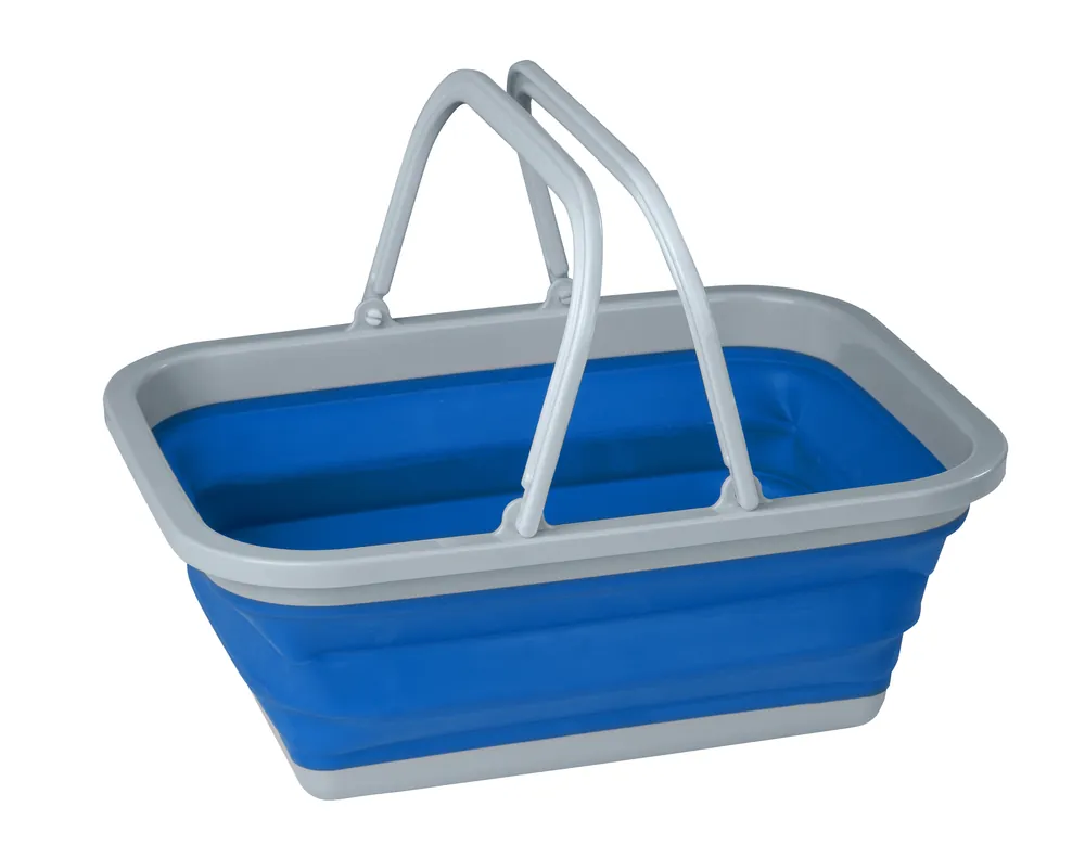Berger Silikon Faltschüssel 16 Liter mit Henkel 46 x 34,2 x 18,4 cm Online Kaufen