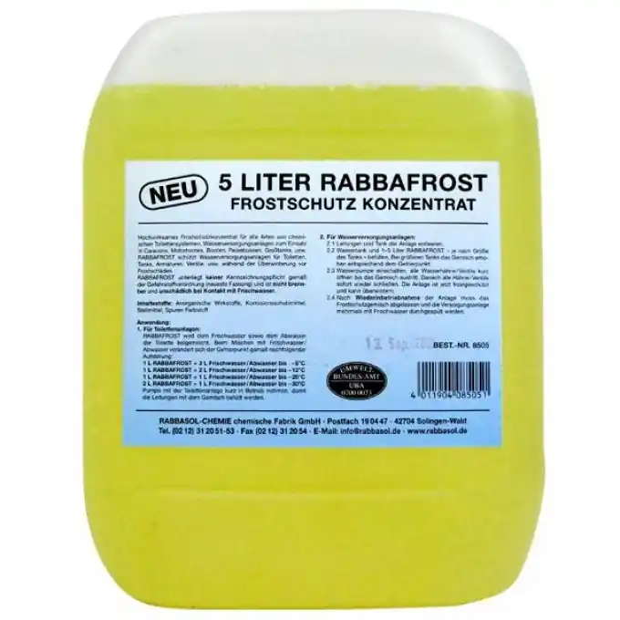 Neu Im Sortiment Rabbafrost Frostschutzkonzentrat 5 Liter