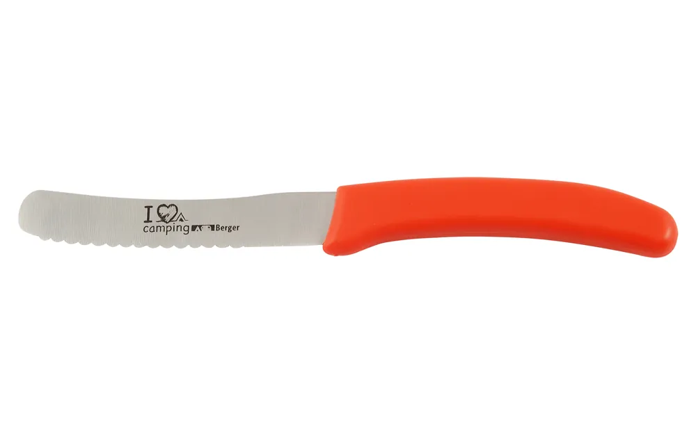 Berger Frühstücksmesser I Love Camping Neue Ware