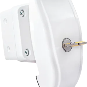 HEOSafe Door Frame Lock Zusatzschloss mit Befestigungsplatte für die Montage an Türrahmen, Serviceklappen und Heckgaragen Direktkauf