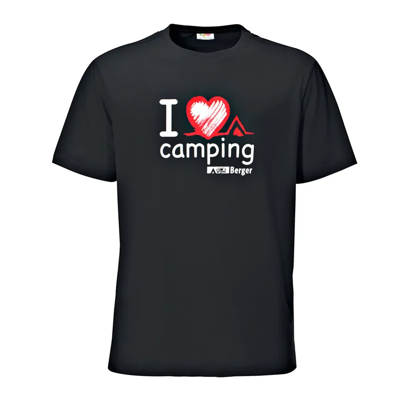 Berger Damen / Herren T-Shirt I love Camping Letzte Chance