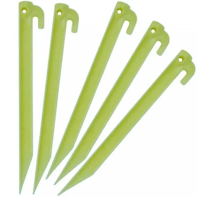 Berger Glow In The Dark Zelthering 22 cm aus Kunststoff für gemischte Böden, 5er-Pack Sichere Zahlung