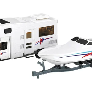 Motorhome-Wohnmobil mit Bootsanhänger Neu