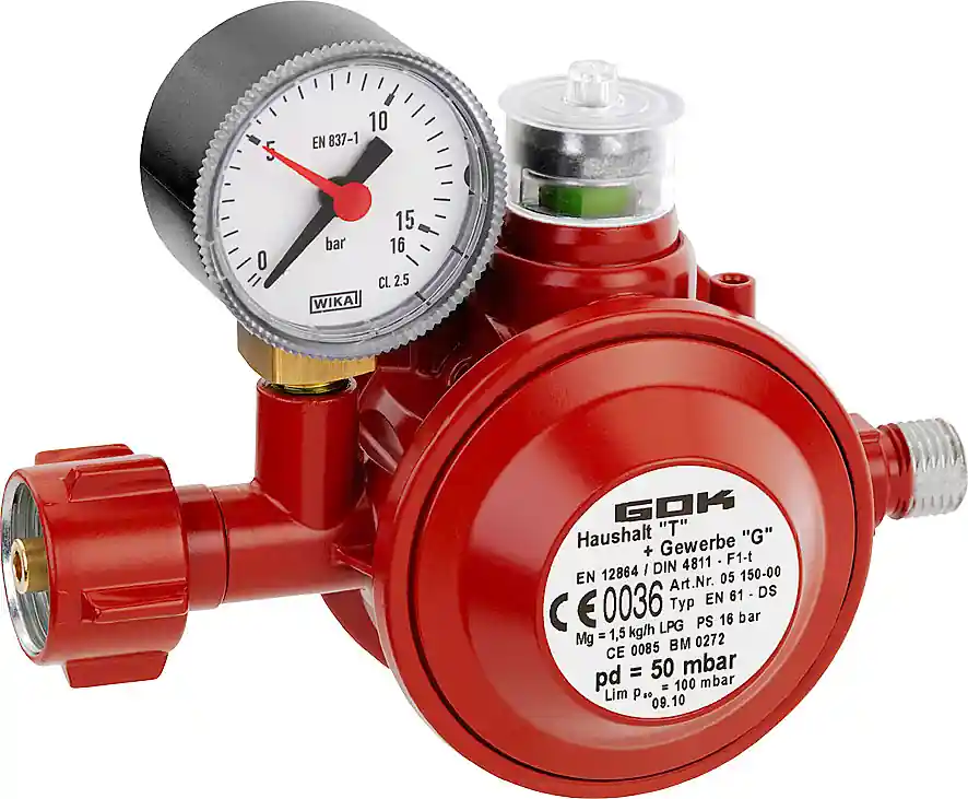 Geprüft Niederdruckregler 50mbar