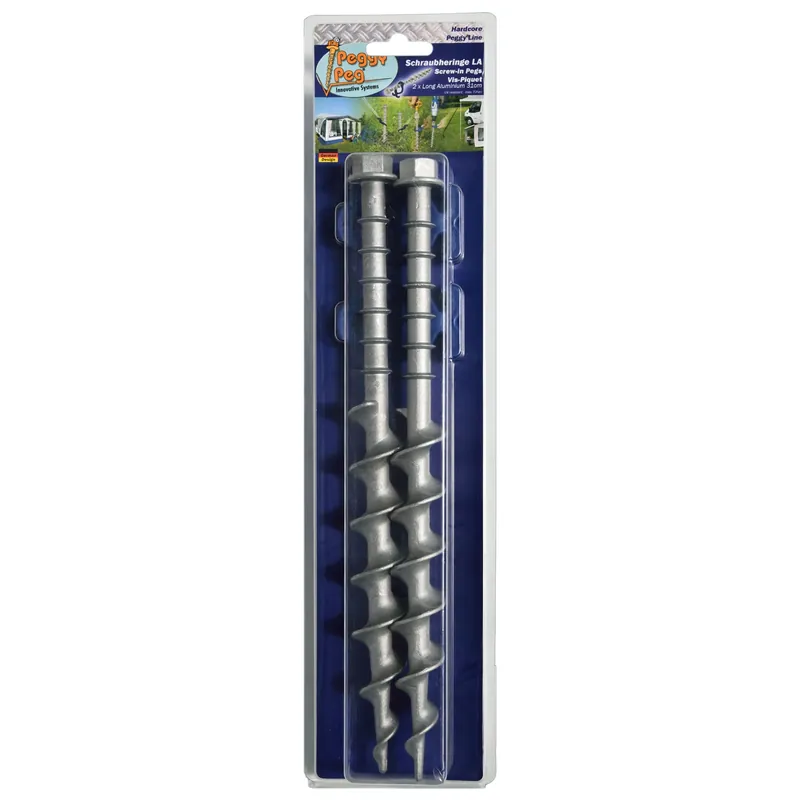 Jetzt Kaufen Peggy Peg Schraubhering Long Aluminium (LA) 31 cm 2er Set (PP13)