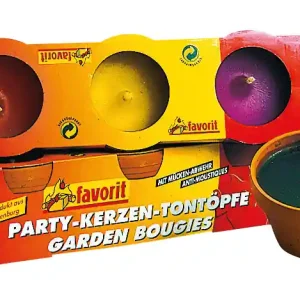 Sichere Zahlung Favorit Citronella Partykerzen im Tontopf mit Mückenabwehr (3er Set)