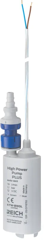 Rabatt Reich Tauchpumpe PLUS mit Rückschlagventil 12 V 1,1 bar 19 l/min