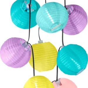 Edco Solar Lampionkette LED bunt 240 cm Geprüft