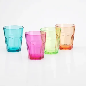 Trinkgläser Soda 340 ml 4er Set bunt Wochenendangebot