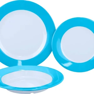 Nur Heute Gimex Melamin Teller-Set Rainbow Blau 3-tlg.