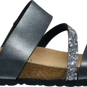Online Kaufen Lico Natural Glitter Damenpantoletten