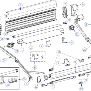 Versand Am Gleichen Tag Thule Befestigung für Stützfuß an Vorderschiene 2 Stück links und rechts passend zu Omnistor 5003 / 6200 / 6200 Eriba Touring / 8000 / 9200