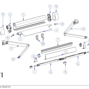 Angebot Thule Frontblendenendkappen-Satz passend zu T. Omnistor 5102