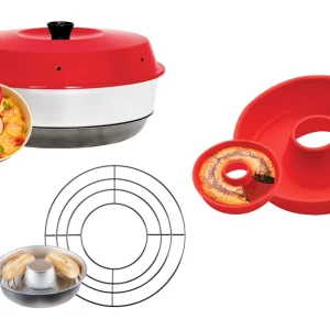 Omnia Campingbackofen Set 3-teilig inkl. Silikonbackform & Aufbackgitter Knallerangebot