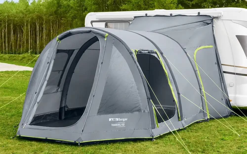 Berger Touring Air XL Aufblasbares freistehendes Vorzelt für Wohnmobil, Kastenwagen & Campingbus, Anbauhöhe 240 - 290 cm Jetzt Kaufen