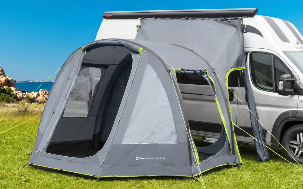 Berger Touring Easy Air XL Aufblasbares Vorzelt für Kastenwagen, Wohnmobil & Wohnwagen, Anbauhöhe 240 - 290 cm Angebot