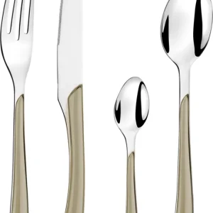 Sichere Zahlung kuppels Edelstahl Besteckset Prisma 24-tlg. taupe