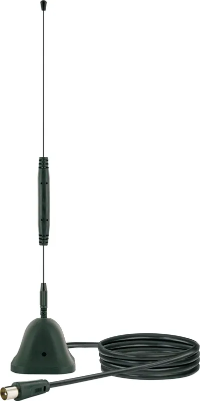 Schwaiger DVB-T2 Stabantenne mit Magnetfuß (aktiv) Garantierte Lieferung