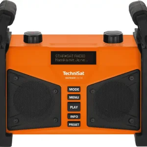 Geprüft TechniSat DAB+ Digitradio 230 OD Mobiles Baustellenradio mit Akku und Bluetooth-Audiostreaming
