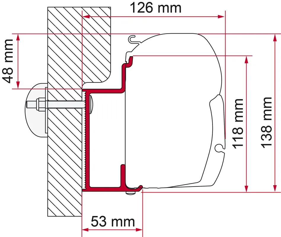 Fiamma Markisenadapter Eura Mobil Karmann Wandmontage Sichere Zahlung