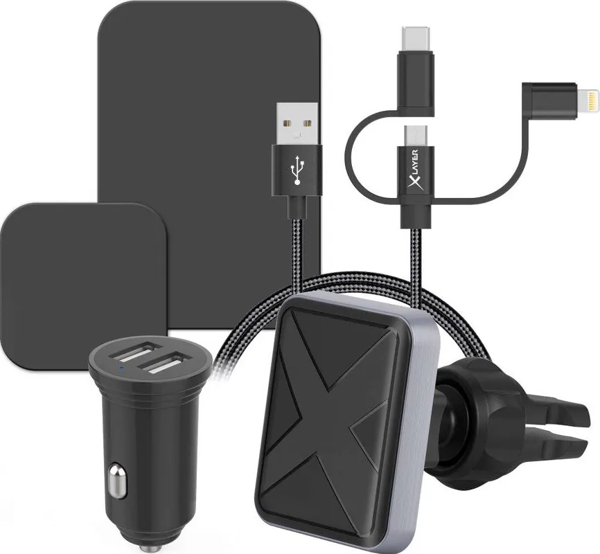 XLayer Magfix Smartphone Kfz-Ladegerät Starterkit Rabatt